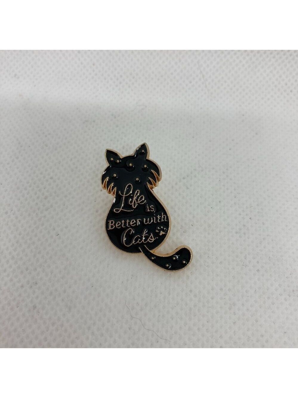 New “Life is better with cats” pin